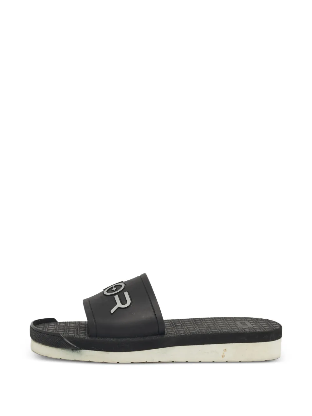 Christian Dior Pre-Owned Alpha logo-detail flat sandals - Schwarz