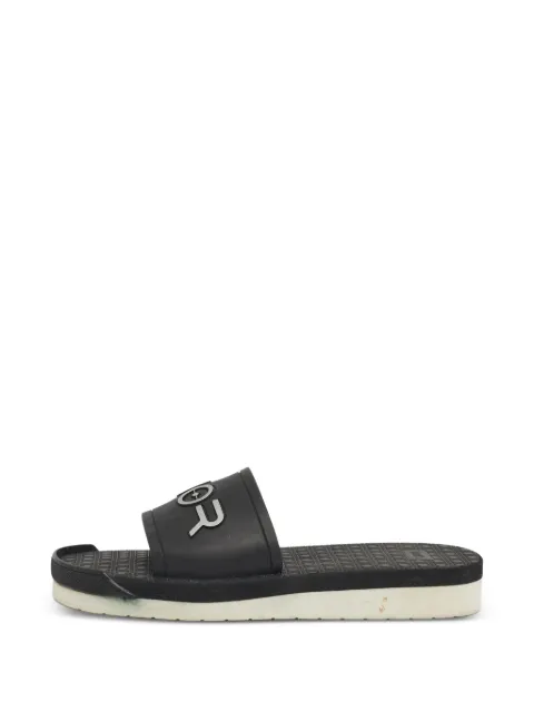 Christian Dior Pre-Owned Alpha logo-detail flat sandals