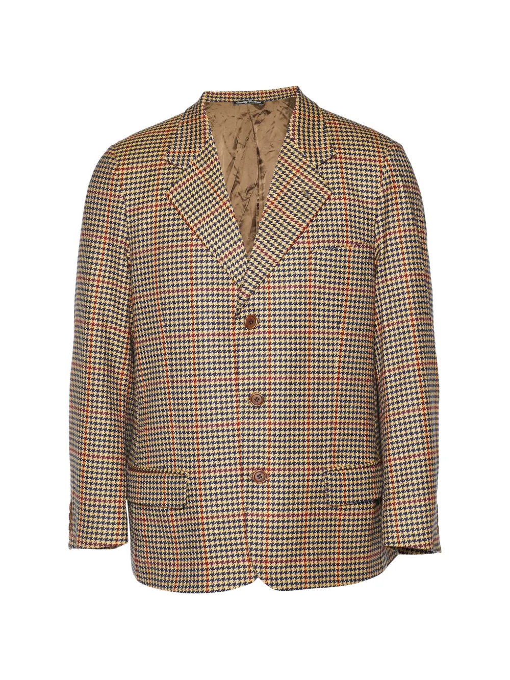 Valentino Garavani Pre-Owned houndstooth tailored blazer - Toni neutri