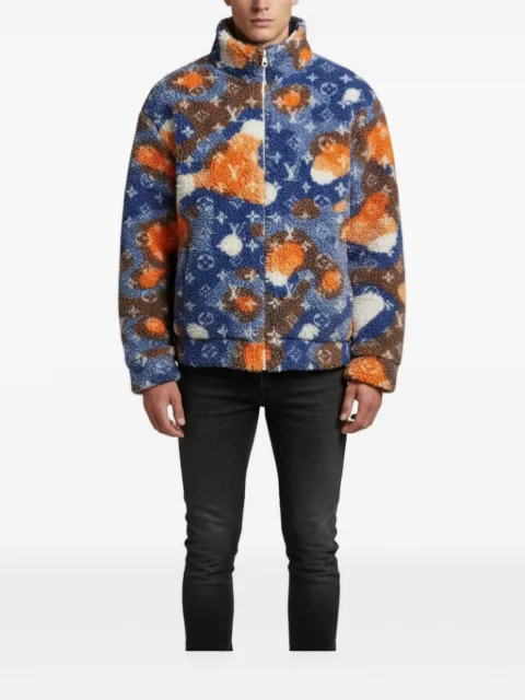 Louis Vuitton Pre-Owned Camo Monogram-pattern fleece jacket