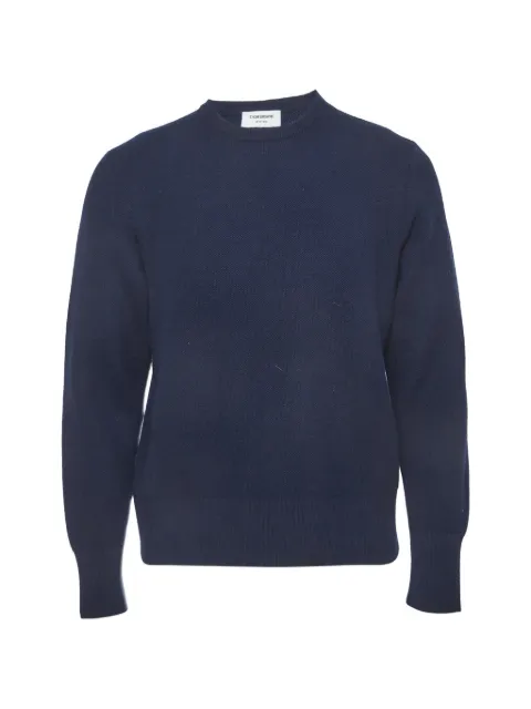 Thom Browne back-stripe crewneck sweater