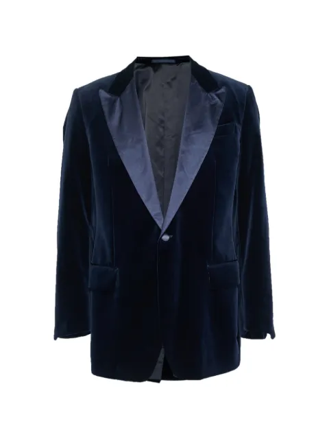 Saint Laurent Pre-Owned velvet-textured blazer