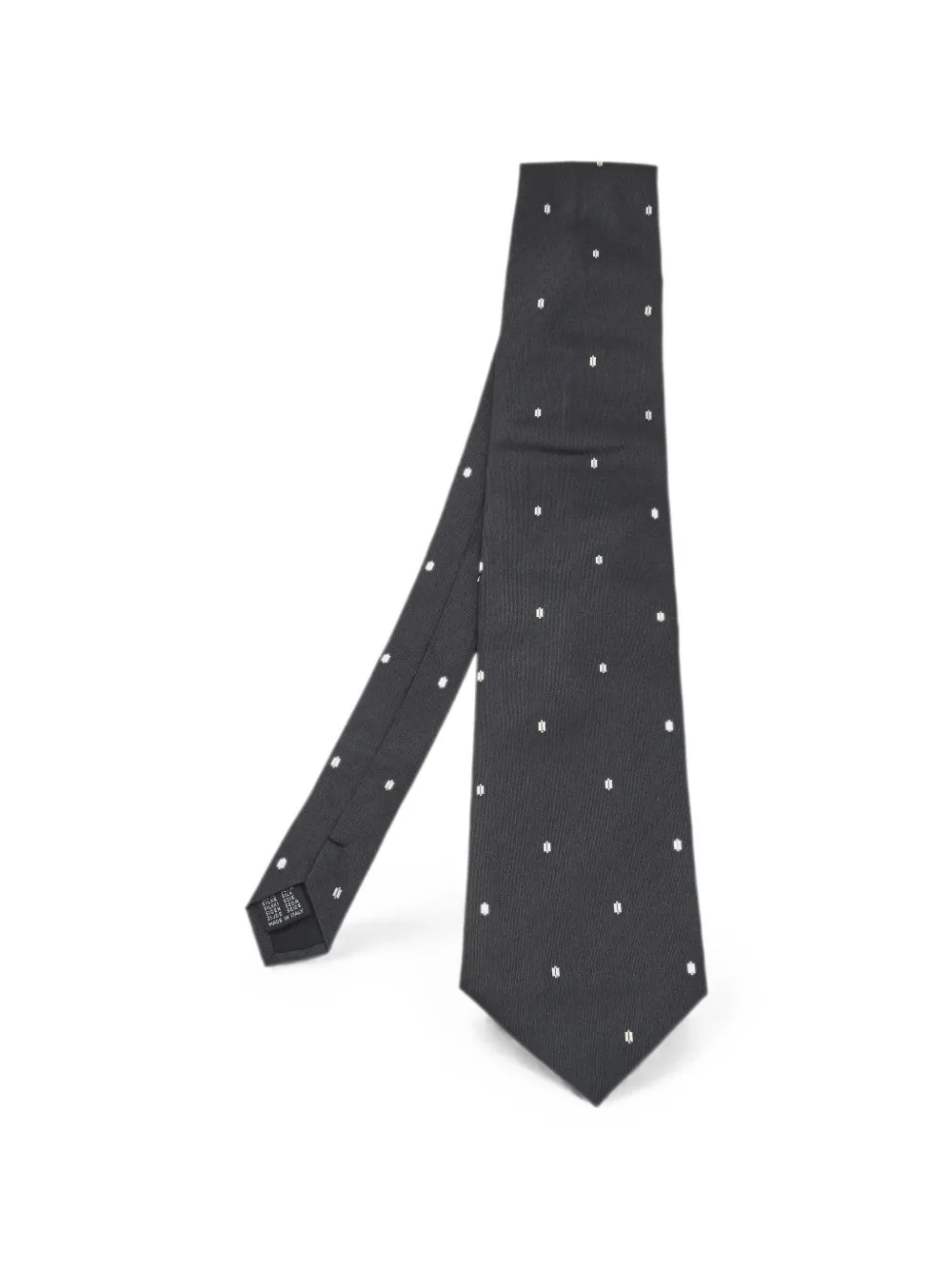 D&G Vintage patterned silk tie - Grigio