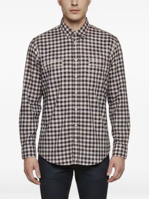BOSS checked-pattern shirt