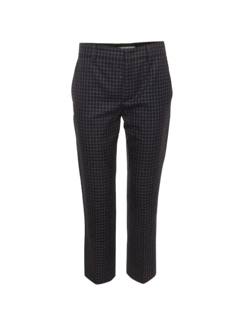 Prada Pre-Owned plaid-pattern tailored trousers