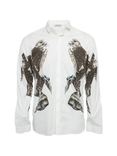 Neil Barrett eagle-print slim-fit cotton shirt