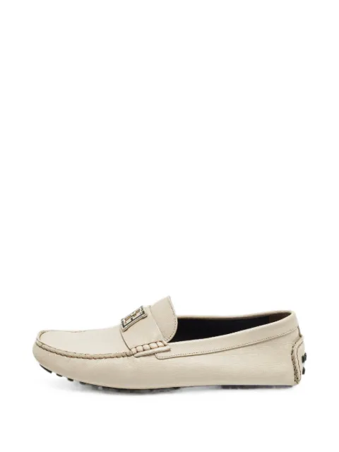 Fendi Pre-Owned logo-plaque loafers