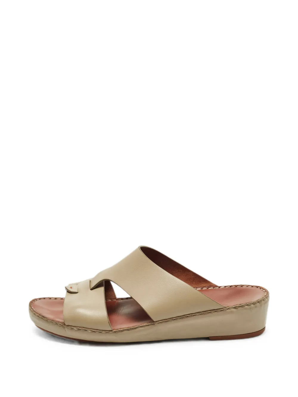 Loro Piana Pre-Owned New Buckle slide sandals - Nude