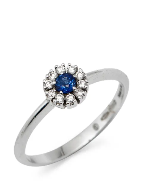 Damiani Margerita sapphire and diamond ring