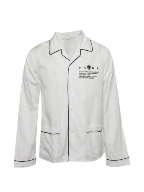 Prada Pre-Owned printed cotton pajama shirt