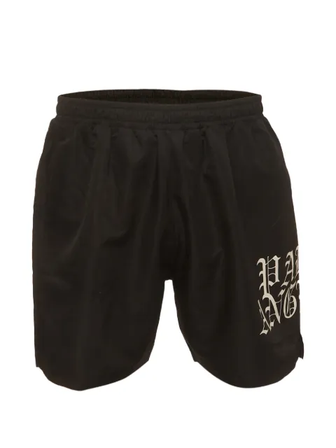 Palm Angels logo-print track shorts