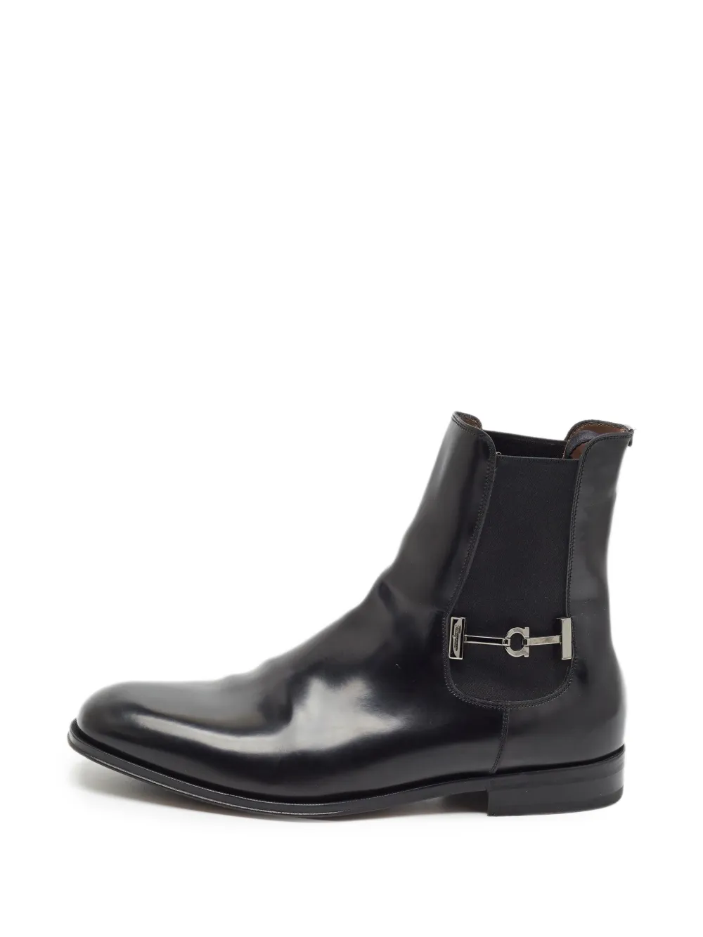 Ferragamo Pre-Owned Gancini chelsea boots - Nero