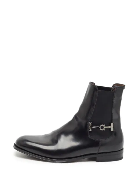 Ferragamo Pre-Owned Gancini chelsea boots