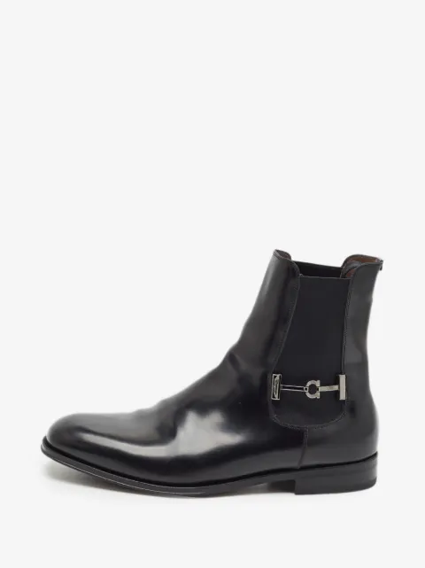 Ferragamo Pre-Owned 간치니 첼시 부츠