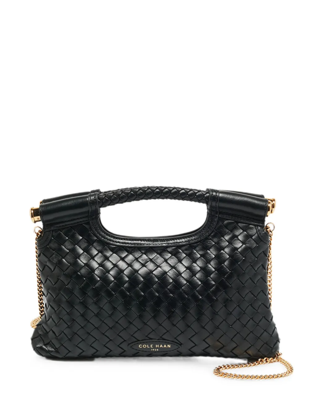 Cole Haan Carolyn woven clutch bag - Nero