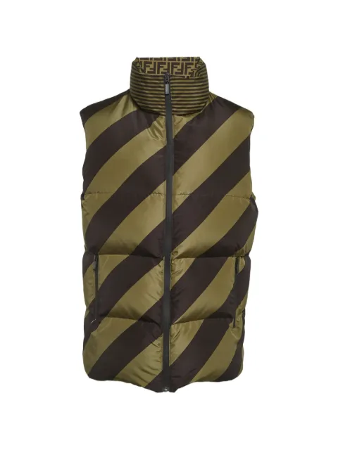 Fendi Pre-Owned logo-print reversible vest
