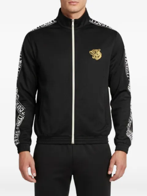 Just Cavalli Vintage tiger-patch zip-up sweatshirt