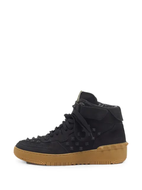Valentino Garavani Pre-Owned tenis Rockstud de piel nobuk