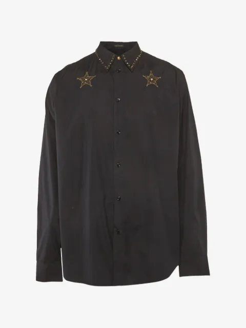 Versace Pre-Owned star-embellished shirt
