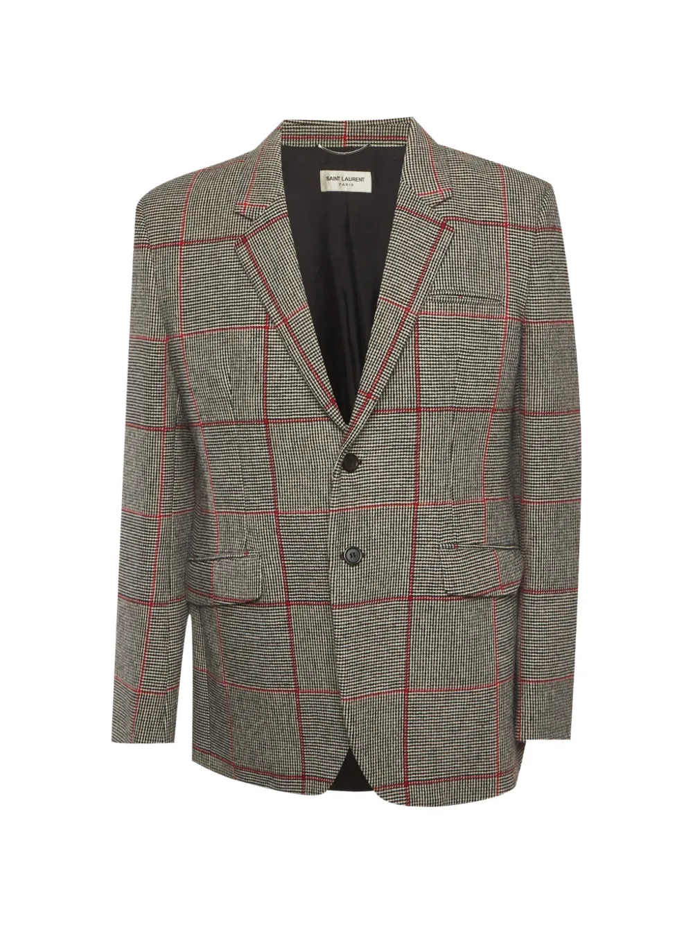 Saint Laurent Pre-Owned plaid blazer - Toni neutri