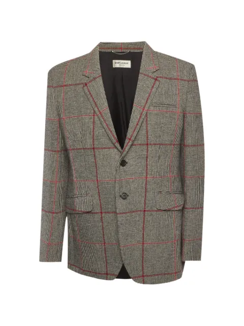 Saint Laurent Pre-Owned plaid blazer