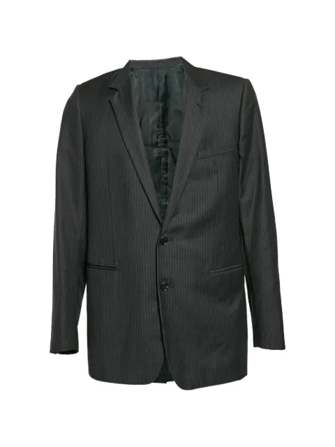 Christian Dior Pre-Owned striped-pattern single-breasted blazer
