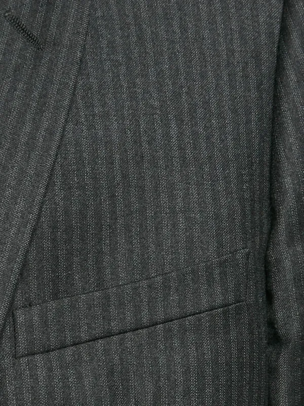 Christian Dior Pre-Owned ストライプ シングルジャケット | グレー 