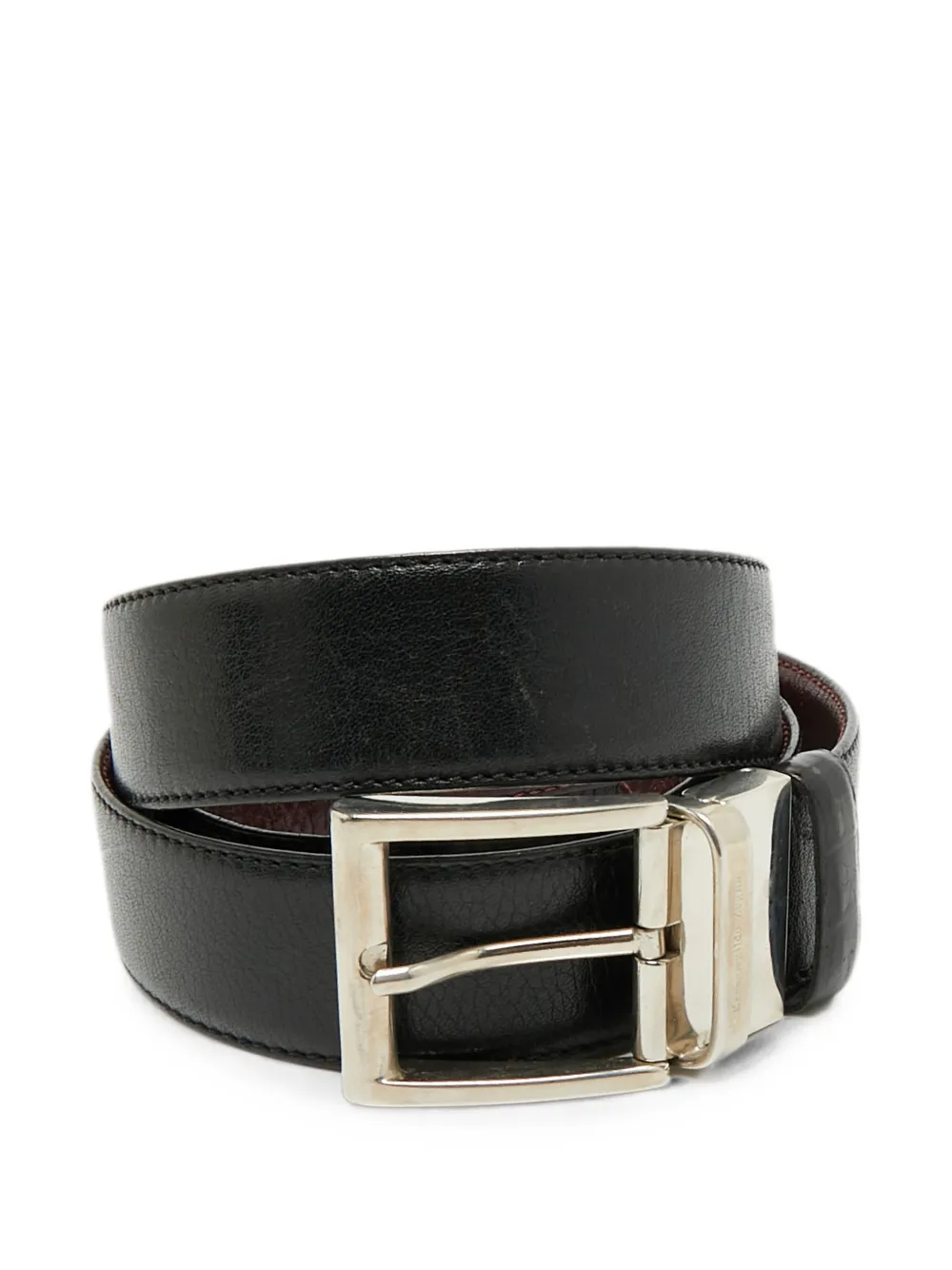 Ermenegildo Zegna Vintage reversible buckle belt - Nero