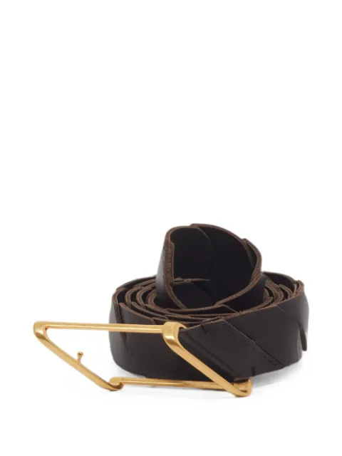 Bottega Veneta Pre-Owned Intrecciato leather buckle belt