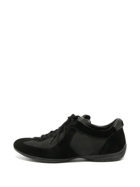 Santoni suede low-top sneakers