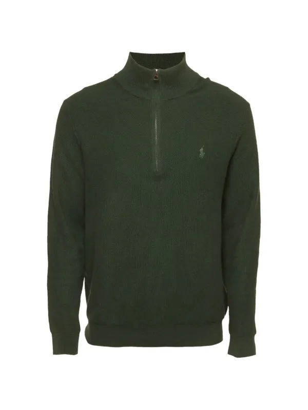 Polo Ralph Lauren Vintage quarter-zip Sweater | Green | FARFETCH