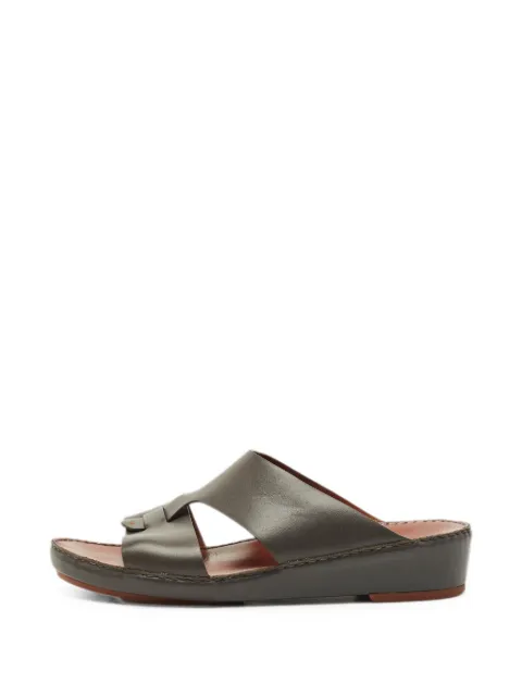 Loro Piana Pre-Owned New Buckle slide sandals
