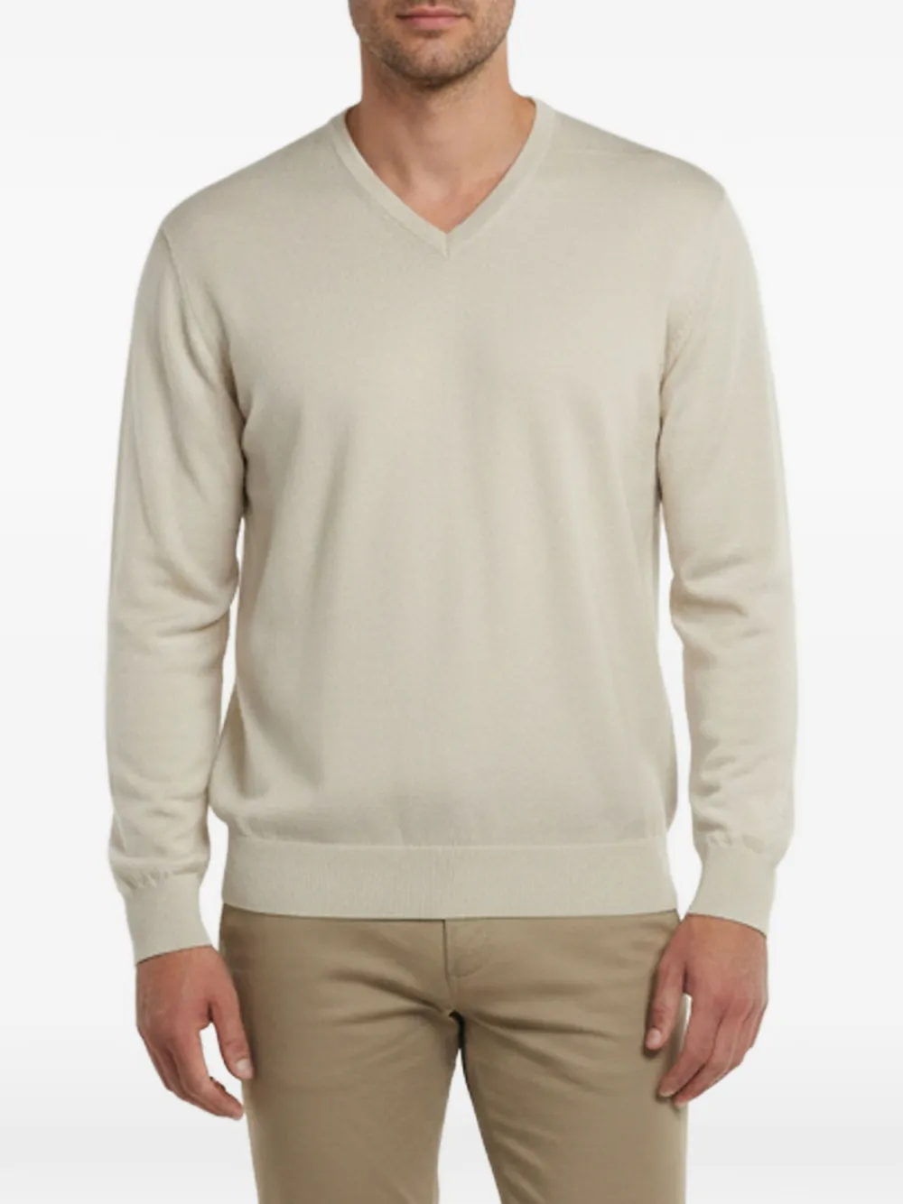 Loro Piana Pre-Owned V-neck cashmere sweater - Toni neutri