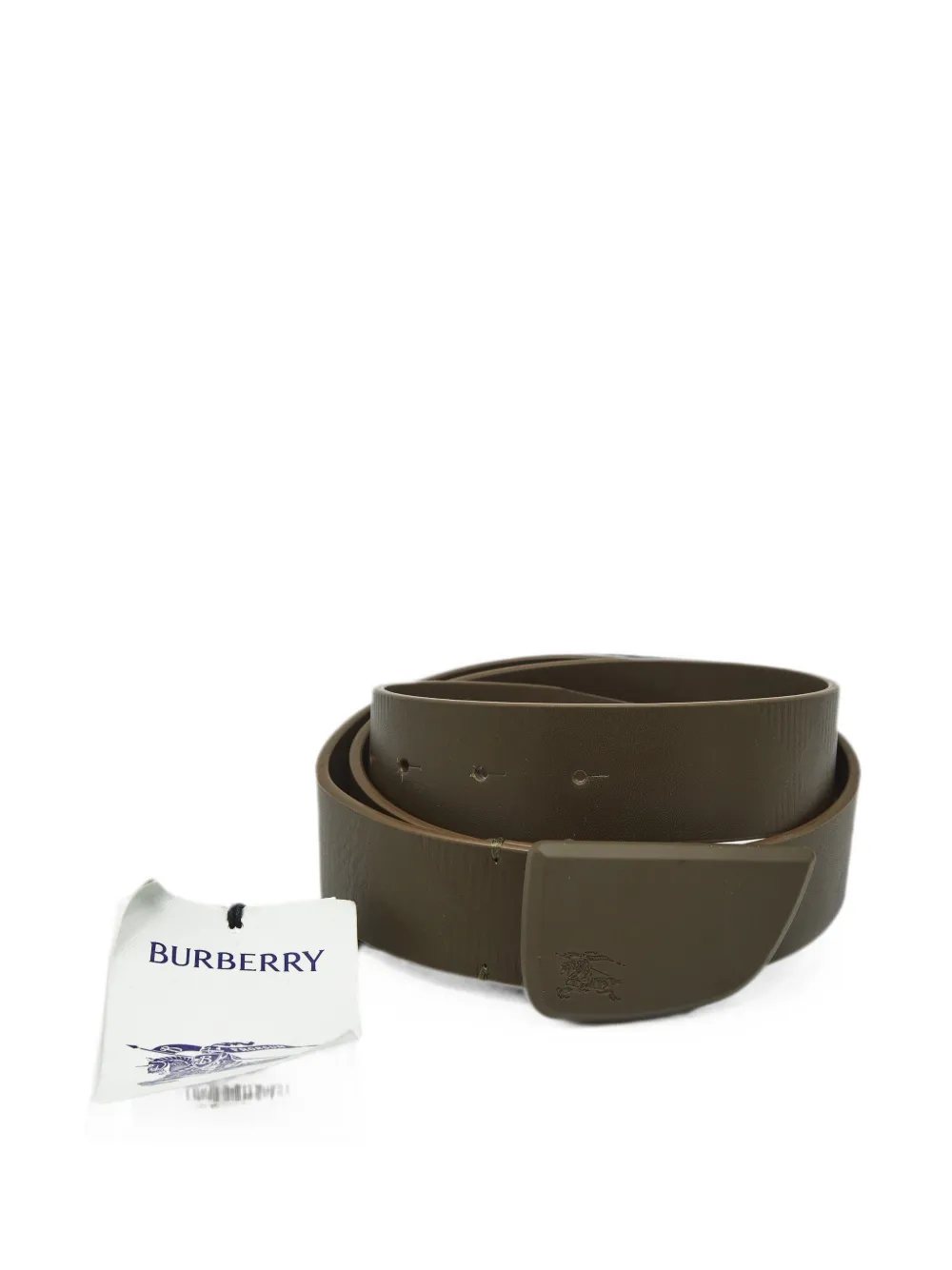 Burberry Pre-Owned Shield plaque belt - Verde