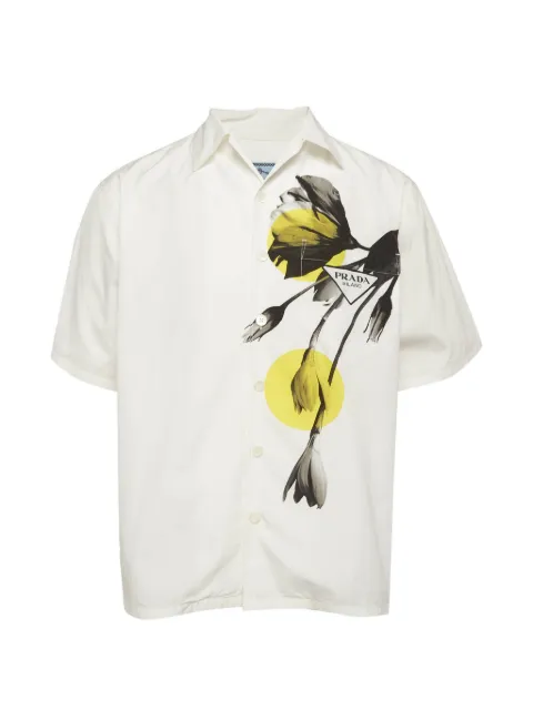 Prada Pre-Owned camisa estampada con manga corta