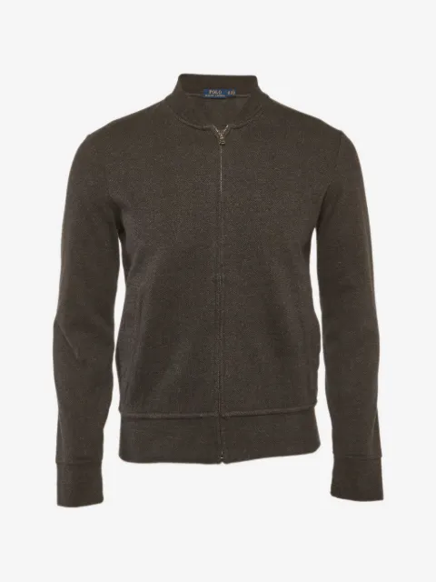 Polo Ralph Lauren Vintage herringbone zip-up sweater 