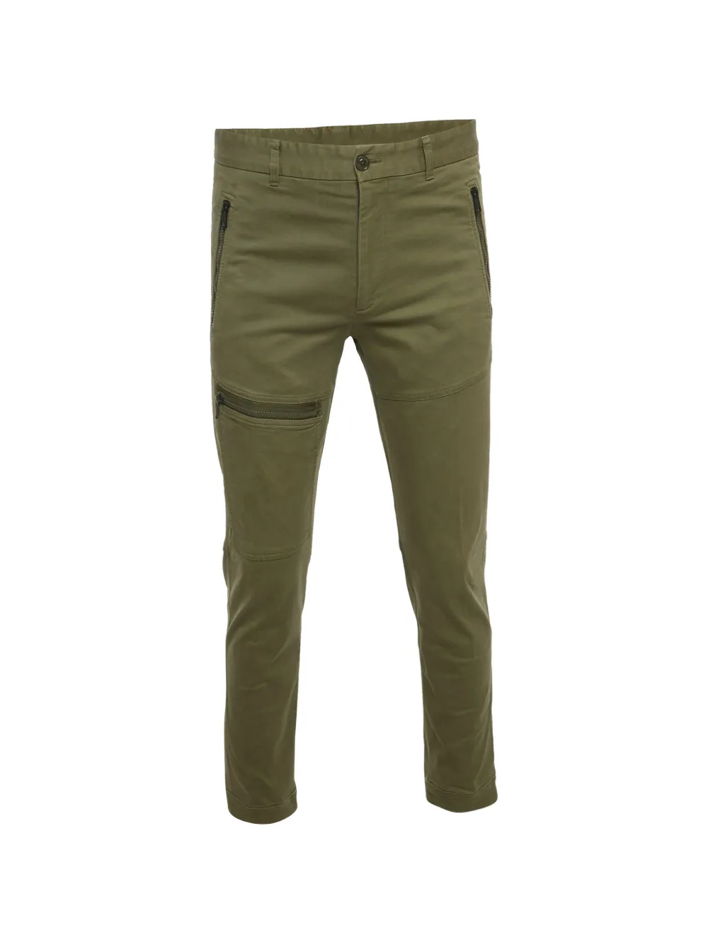 Moncler Vintage pantalon cargo en gabardine - Vert