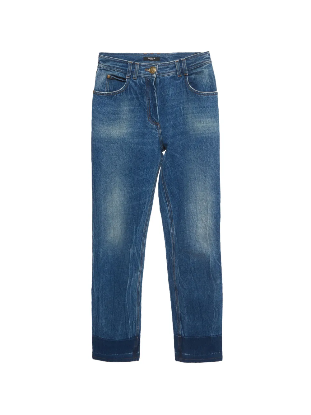 Balmain Pre-Owned Jeans dritti - Blu