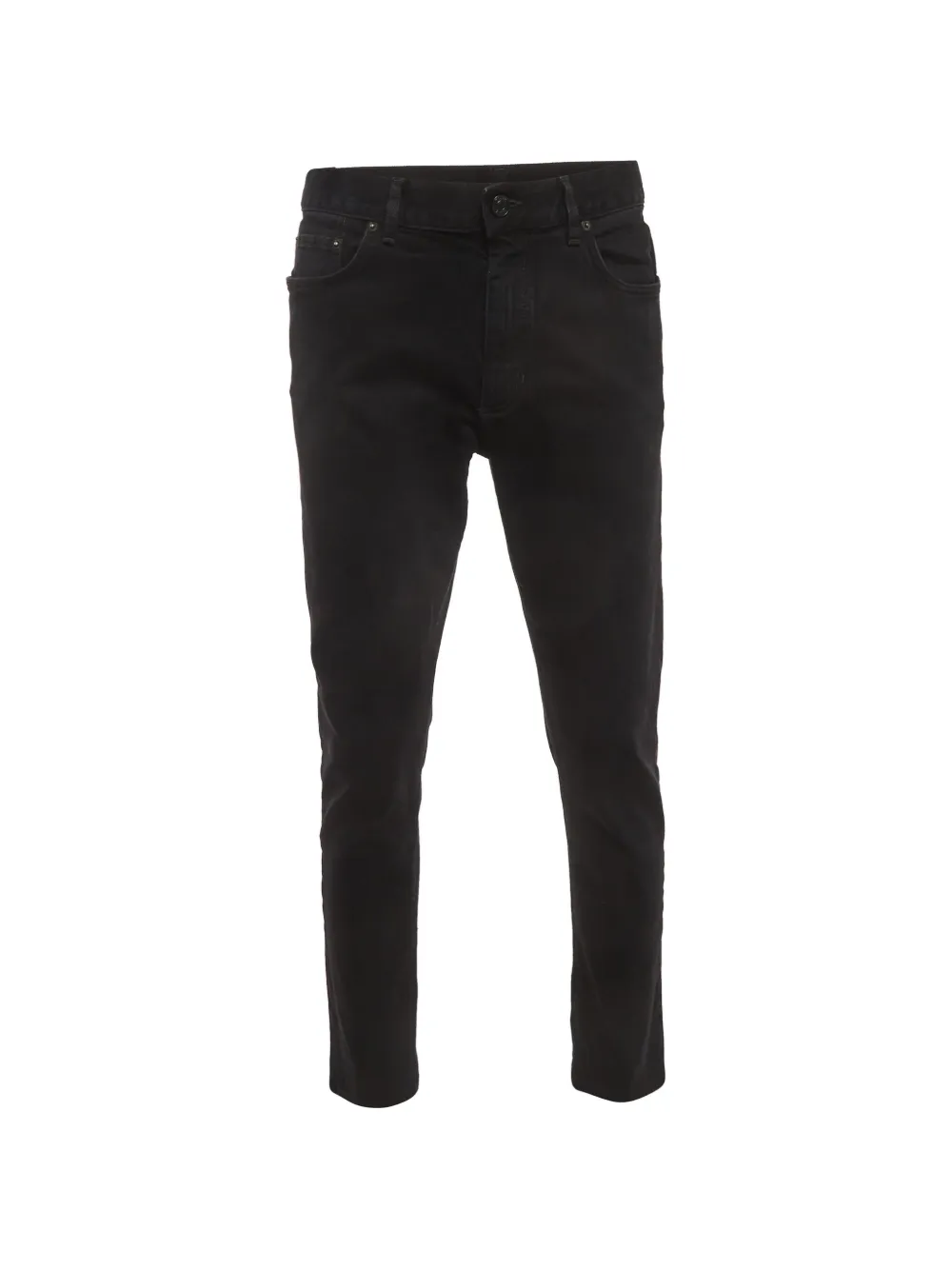 Pre-owned Zegna Belt-loop Pocket Jeans In Black