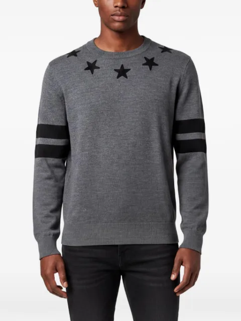 Givenchy Pre-Owned crew-neck star-appliqué sweater