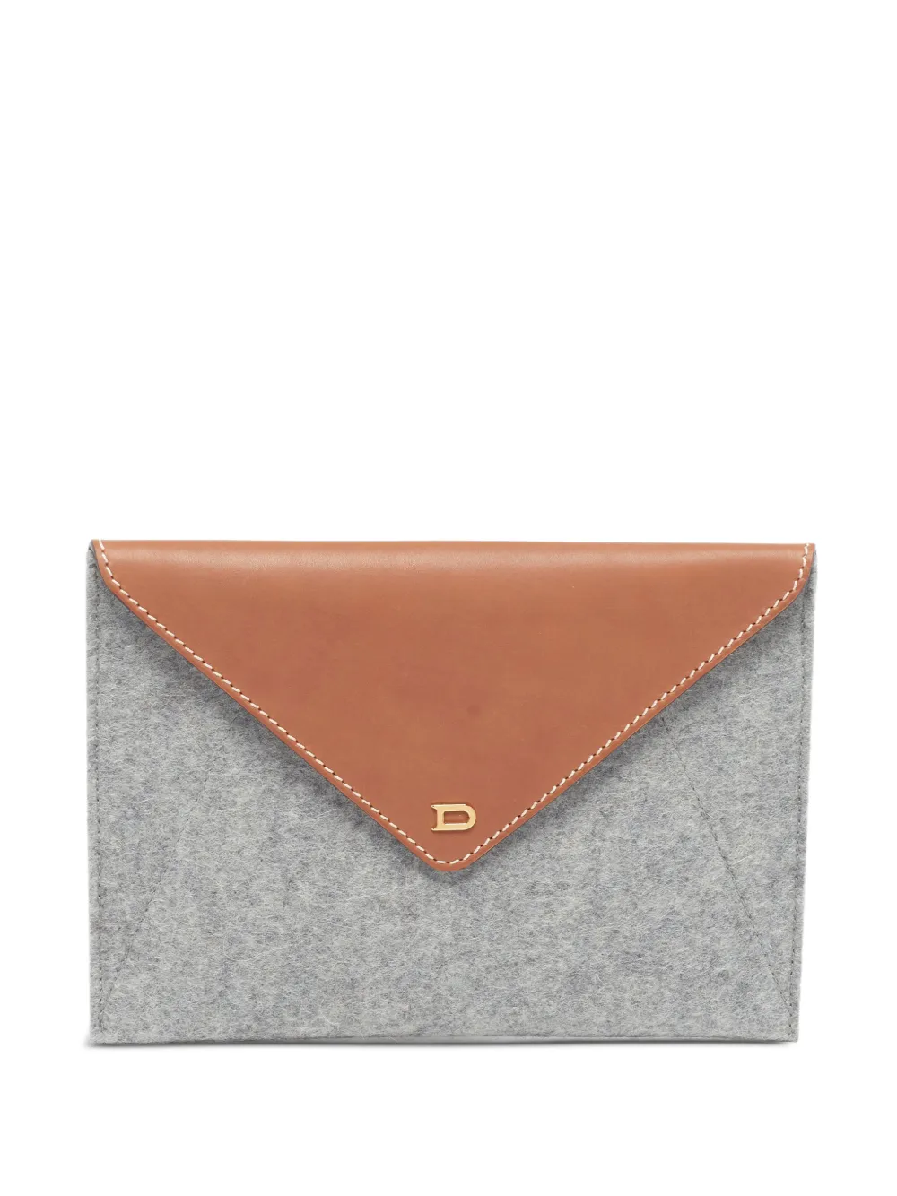 Delvaux envelope flap clutch bag - Grigio