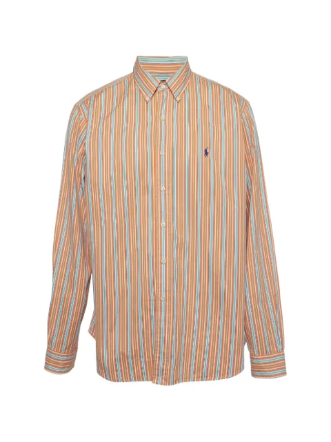 Polo Ralph Lauren Vintage camisa con botones y rayas estampadas