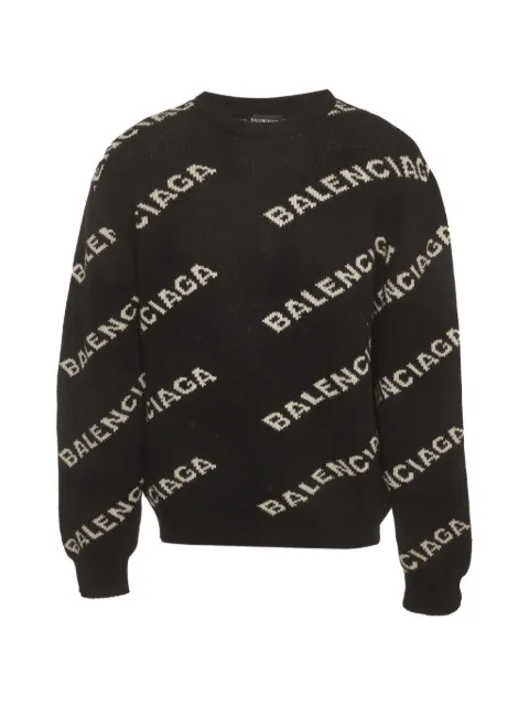 Balenciaga Pre-Owned logo-motif sweater