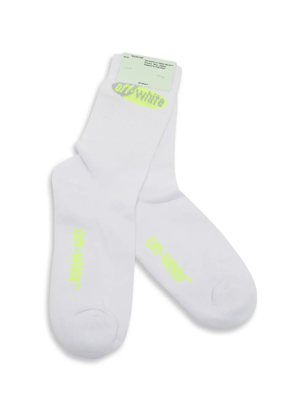 Off-White Pre-Owned logo-detail socks - Bianco