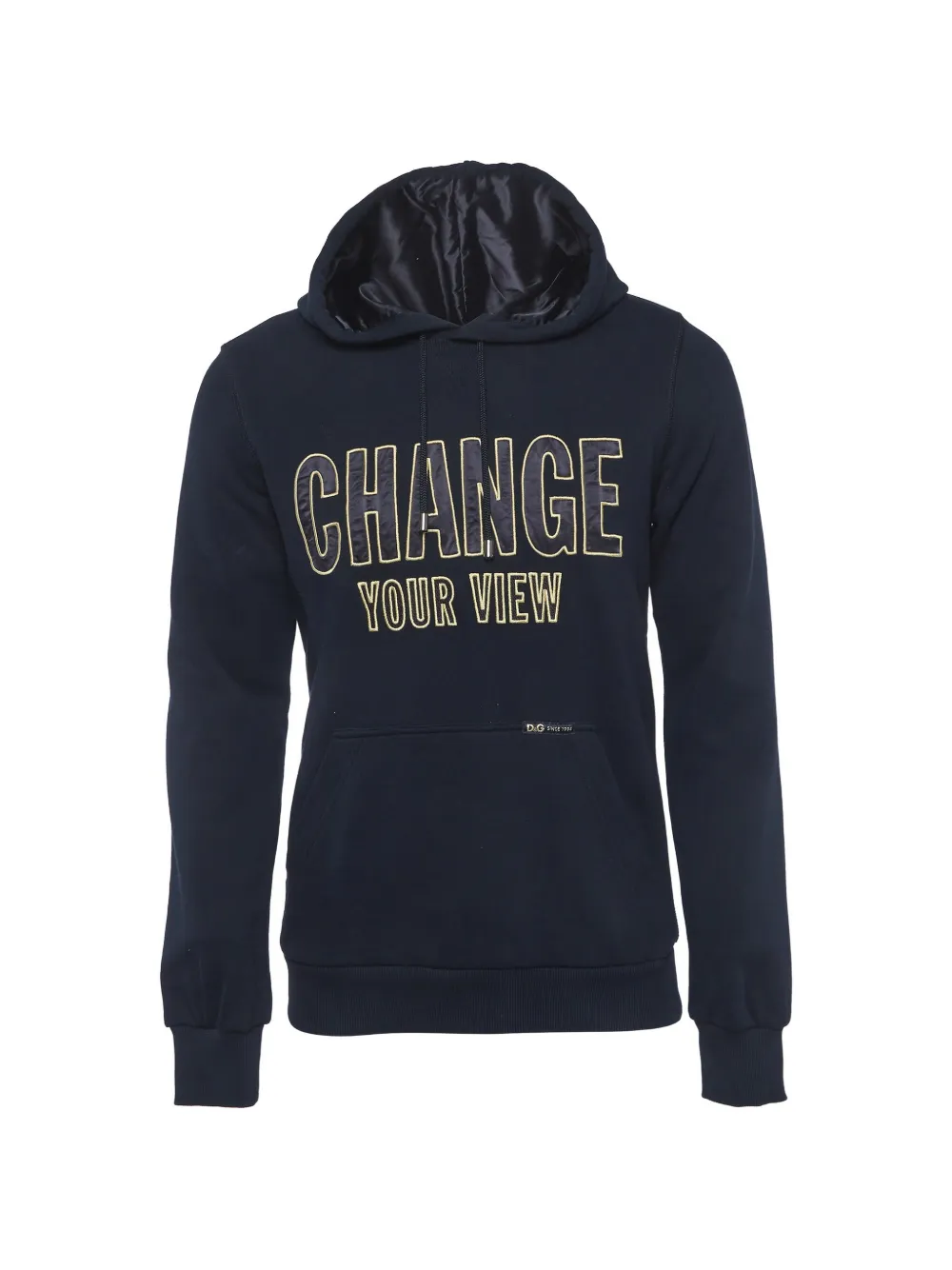 Pre-owned Dolce & Gabbana Long-sleeve Drawstring Hoodie In Blue