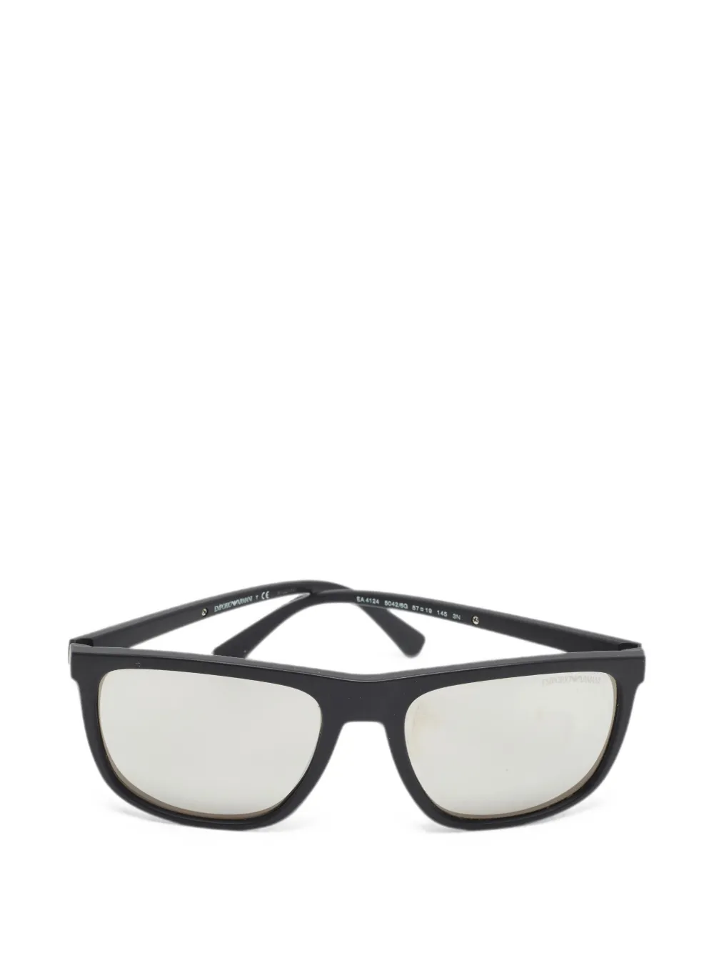 Emporio Armani Pre-Owned wayfarer sunglasses - Schwarz
