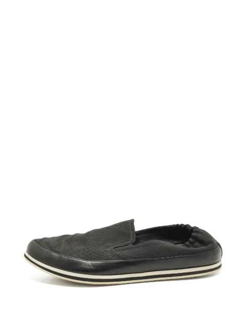 Prada Pre-Owned round-toe slip-on sneakers