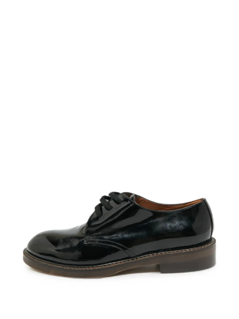 Marni Pre-Owned patent-leather derby shoes - Nero