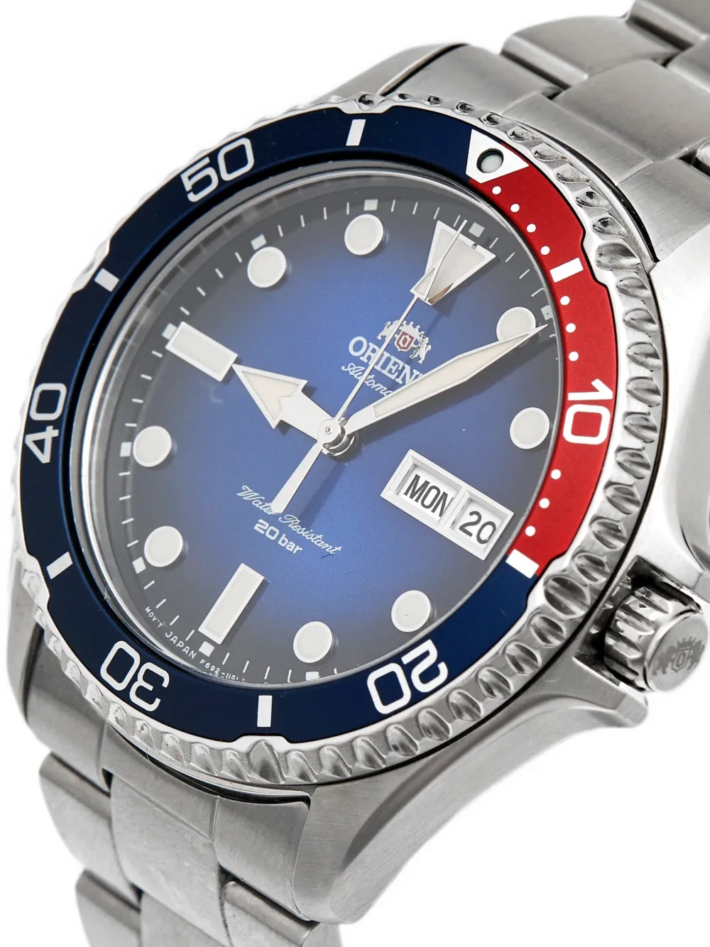 Orient Diver rotating-bezel 41.5mm watch - Blau