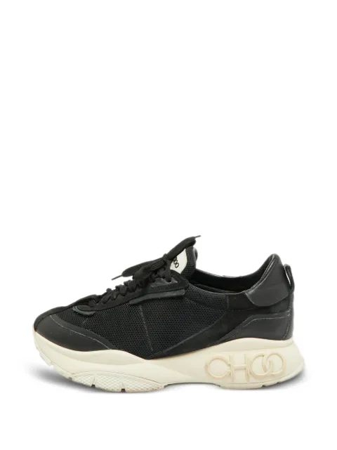 Jimmy Choo Pre-Owned Raine leather mesh sneakers